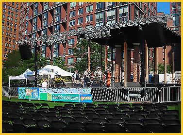 Battery Park Concert Series - Audio & Portable Staging, Truss system